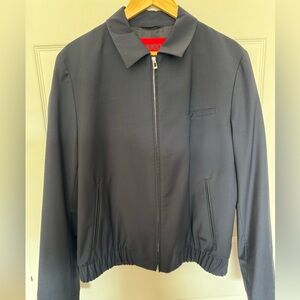 Zip jacket in navy blue